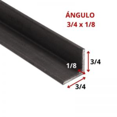ANGULO 3/4 X 1/8 19.1 X 3.2 MM (6 MT)