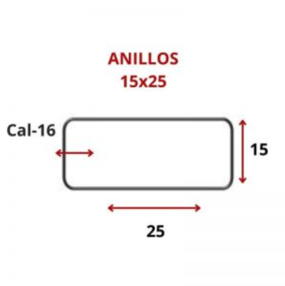 ANILLOS 15 X 25 CM