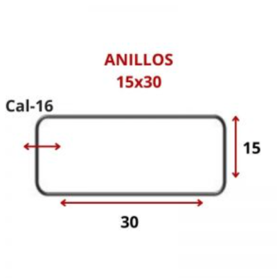 ANILLOS 15 X 30 CM