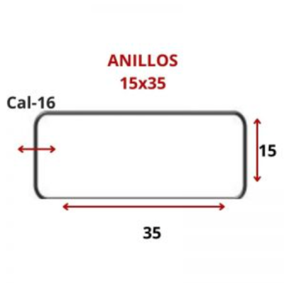 ANILLOS 15 X 35 CM