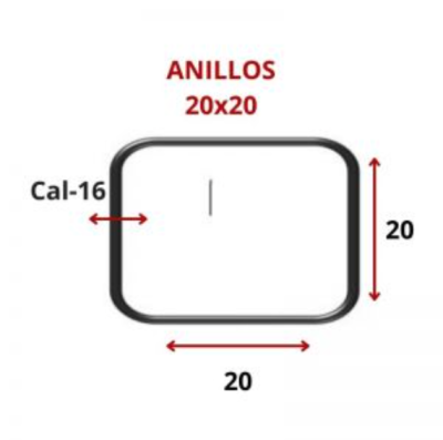ANILLOS 20 X 20 CM