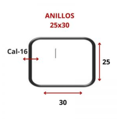 ANILLOS 25 X 30 CM