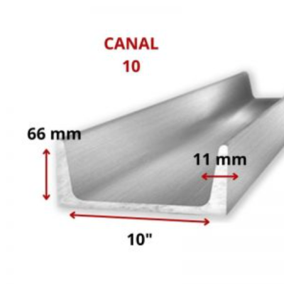 CANAL 10 254.0 MM (6 MT) PZA.