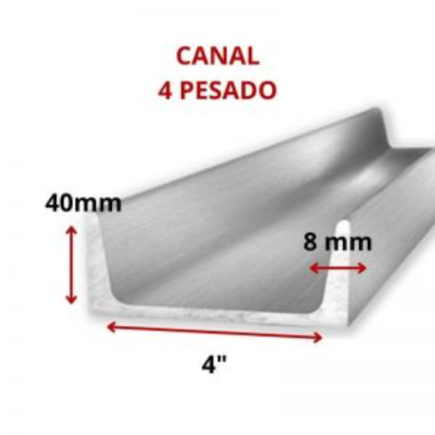 CANAL 4 101.6 MM (6 MT) PESADO