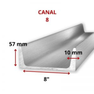 CANAL 8 203.2 MM (6 MT)