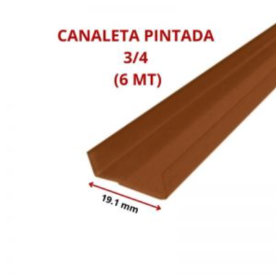 CANALETA PINTADA 3/4 19.1 MM (6 MT)