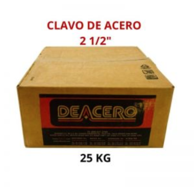CLAVO DE ACERO 2 1/2 (63.5 MM)