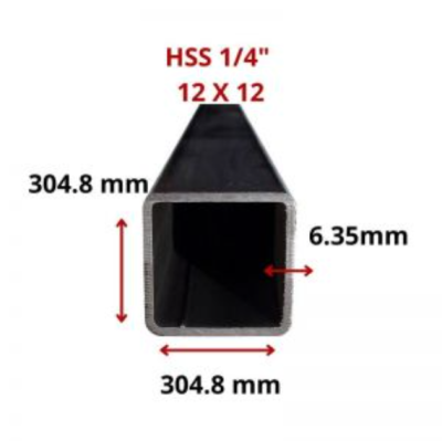 HSS 1/4 12 X 12 304.8 X 304.8 MM 12.20 MT