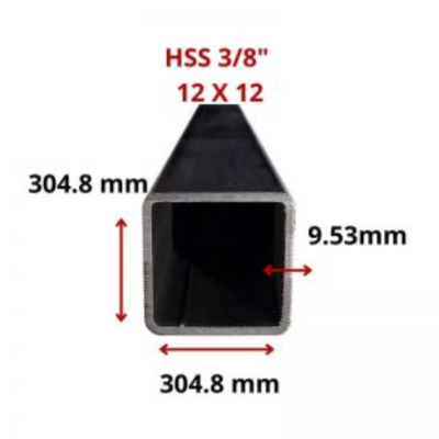 HSS 3/8 12 X 12 304.8 X 304.8 MM 12.20 MT