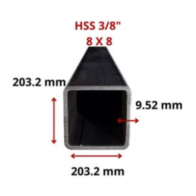 HSS 3/8 8 X 8 203.2 X 203.2 MM 12.20 MT