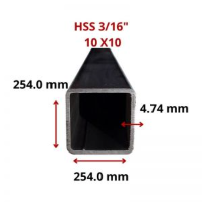 HSS 3/16 10 X10 254.0 X 254.0 MM 12.20 MT