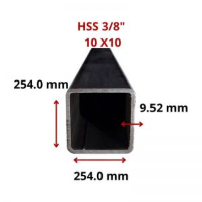 HSS 3/8 10 X10 254.0 X 254.0 MM 12.20 MT