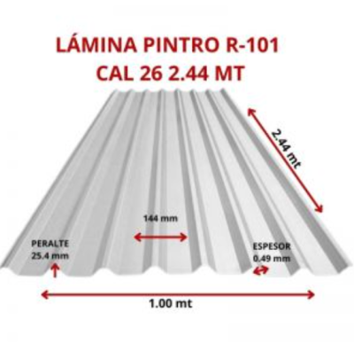 LAMINA PINTRO R-101 CAL 26 2.44 MT