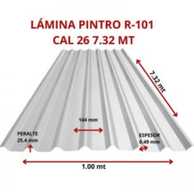 LAMINA PINTRO R-101 CAL 26 7.32 MT