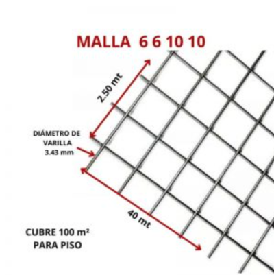 MALLA 6 6 10 10 (ROLLO)
