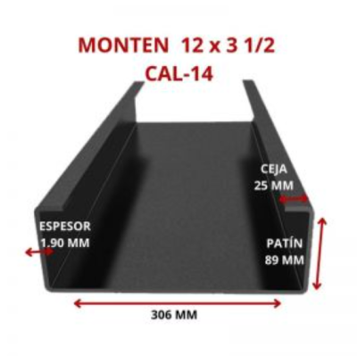 MONTEN 12 x 3 1/2 CAL-14 306.6 x 88.9 MM