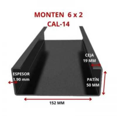 MONTEN 6 x 2 152.4 x 50.8 MM