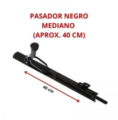 PASADOR NEGRO MEDIANO (APROX. 40 CM)