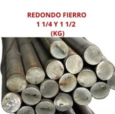 REDONDO FIERRO 1 1/4 Y 1 1/2 31.7 A 38.1 MM (KG)