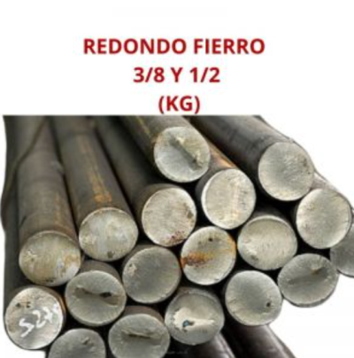 REDONDO FIERRO 3/8 Y 1/2 9.5 Y 12.7 MM (KG)