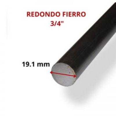 REDONDO FIERRO 3/4 19.1 MM