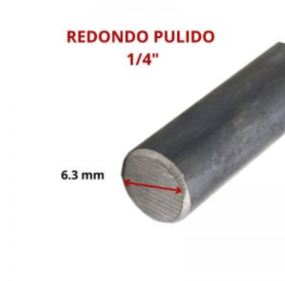 REDONDO PULIDO 1/4 6.3 MM