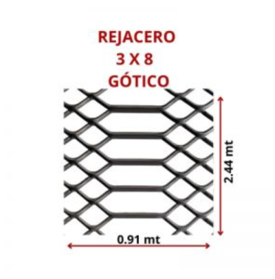 REJACERO 3 X 8 0.91 X 2.44 MT GOTICO