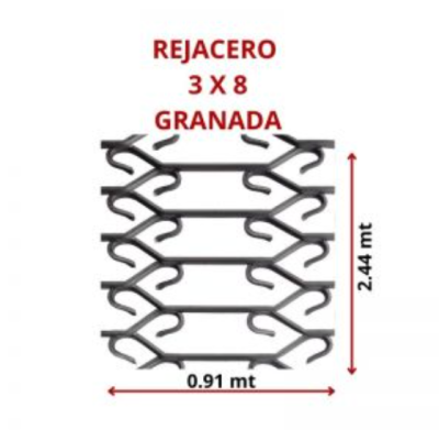 REJACERO 3 X 8 0.91 X 2.44 MT GRANAD