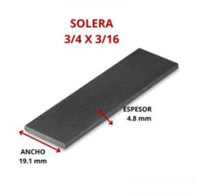 SOLERA 3/4 X 3/16 19.1 X 4.8 MM