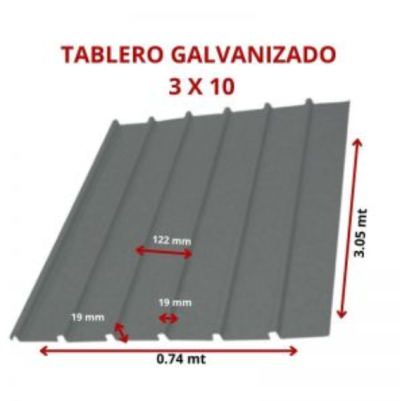 TABLERO NEGRO 3 X 10 0.74 X 3.05 MT