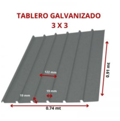 TABLERO NEGRO 3 X 3 0.74 X 0.91 MT