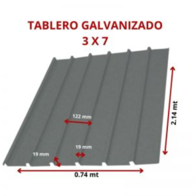 TABLERO NEGRO 3 X 7 0.74 X 2.14 MT