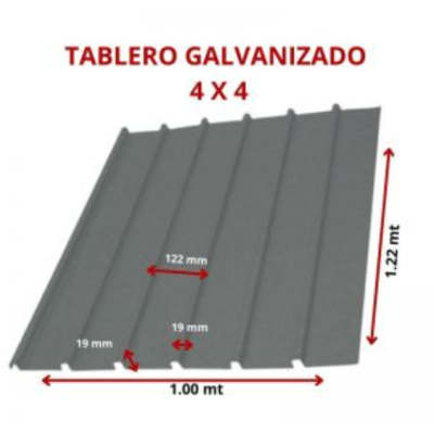 TABLERO NEGRO 4 X 4 1.00 X 1.22