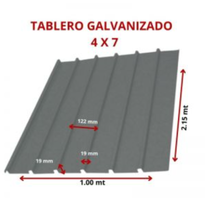 TABLERO NEGRO 4 X 7 1.00 X 2.15 MT