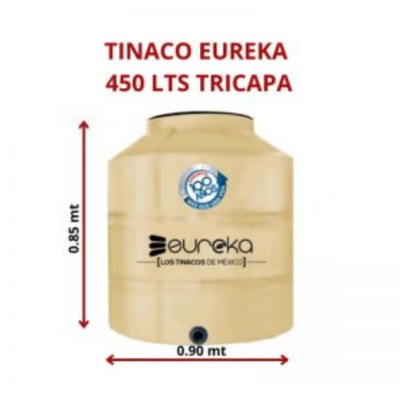 TINACO EUREKA 450 LTS TRICAPA