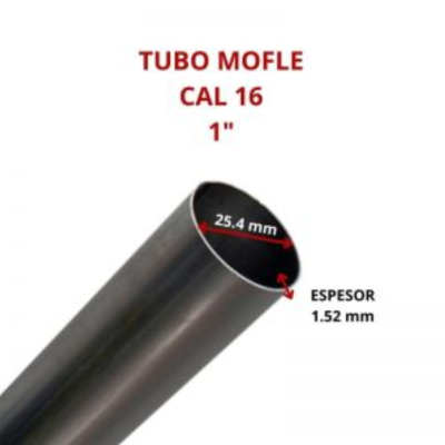 TUBO MOFLE CAL 16 1 25.4 MM
