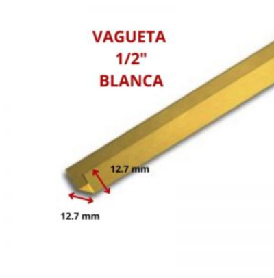 VAGUETA 1/2 12.7 MM DORADA