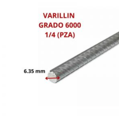 VARILLIN GRADO 6000 1/4 (PZA)