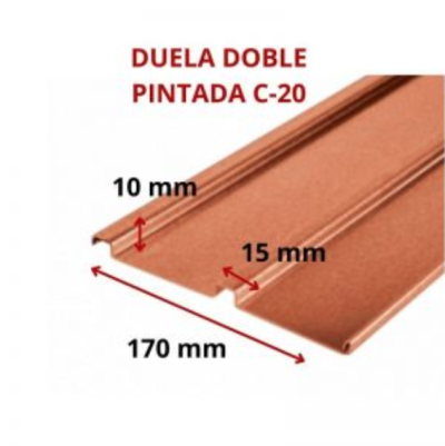 DUELA DOBLE PINTADA C-20 (PZA)