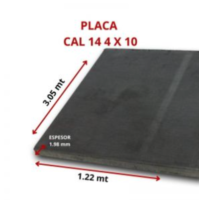 PLACA CAL 14 4 X 10 1.22 X 3.05 MT