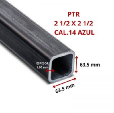 PTR 2 1/2 X 2 1/2 63.5 X 63.5 MM CAL.14 AZUL