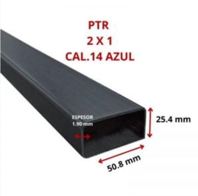 PTR 2 X 1 50.8 X 25.4 MM CAL.14 AZU