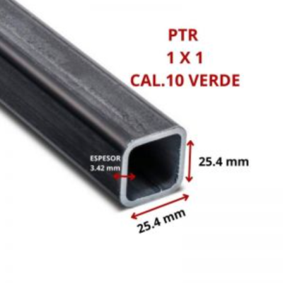 PTR 1 X 1 25.4 X 25.4 MM CAL.10 VERDE