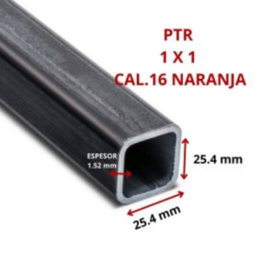 PTR 1 X 1 25.4 X 25.4 MM CAL.16 NARANJA