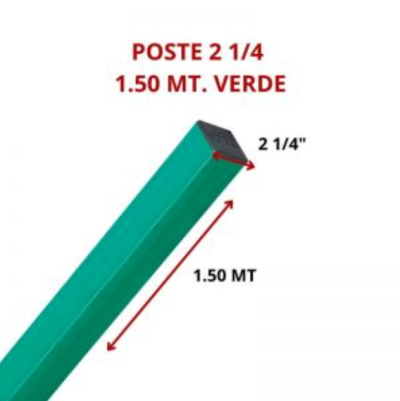 POSTE 2 1/4 1.50 MT. VERDE
