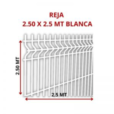 REJA 2.50 X 2.5 MT BLANCA